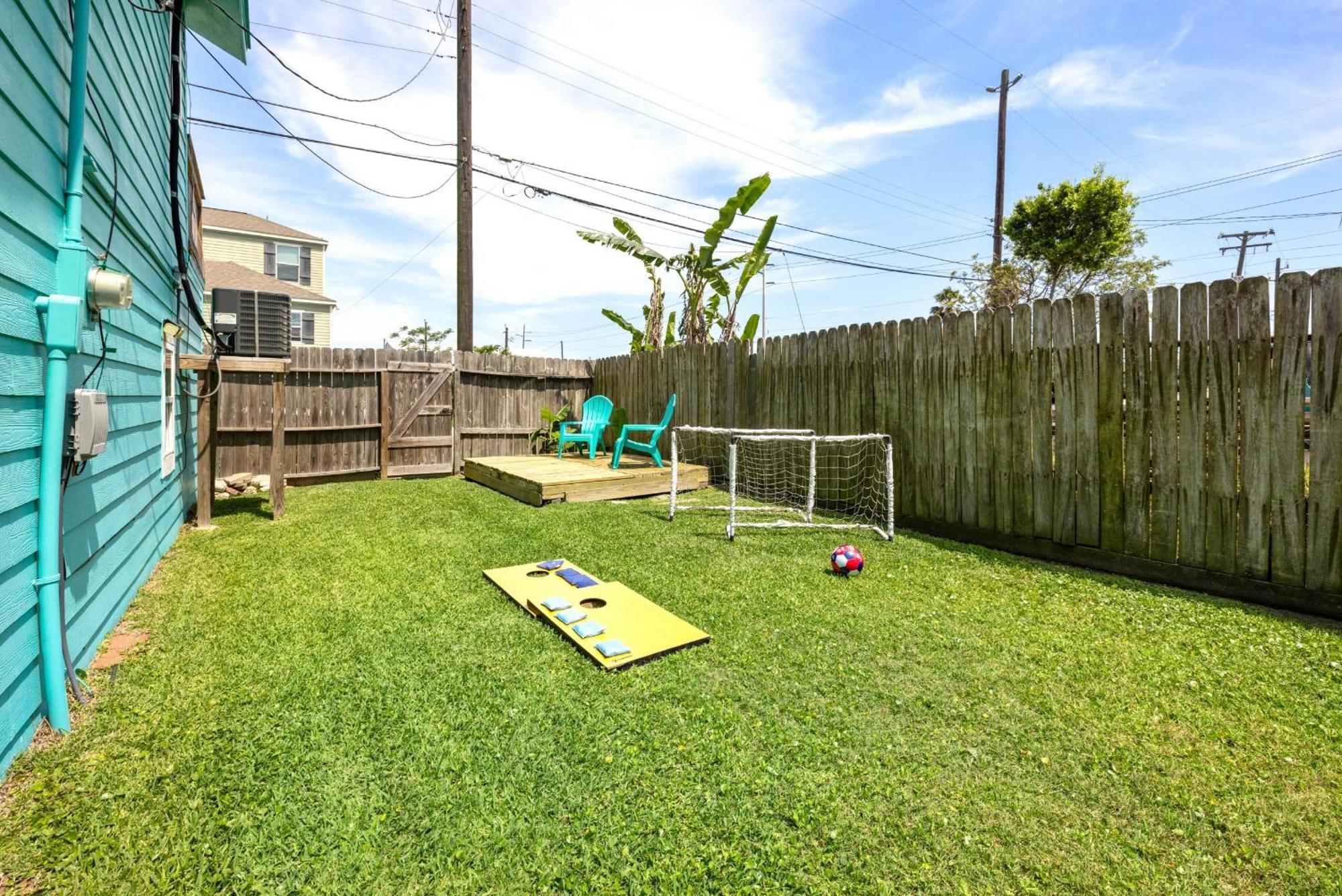 גלווסטון Nr Beach Pier Oasis Game Tables Yard Bbq מראה חיצוני תמונה